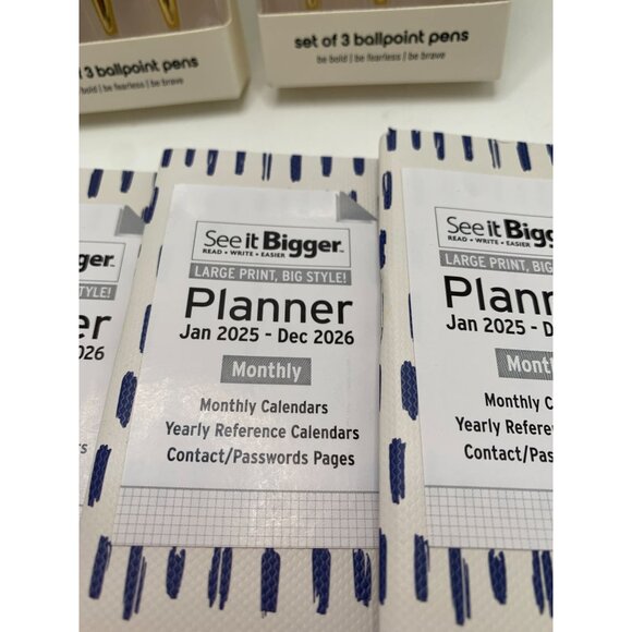 Set Of 3 Be Rooted Ballpoint Pens & See It Bigger Planner Bundle - Picture 2 of 3